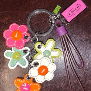 CHRISTMAS SALE! Coach Flowers Purse Charm Keychain